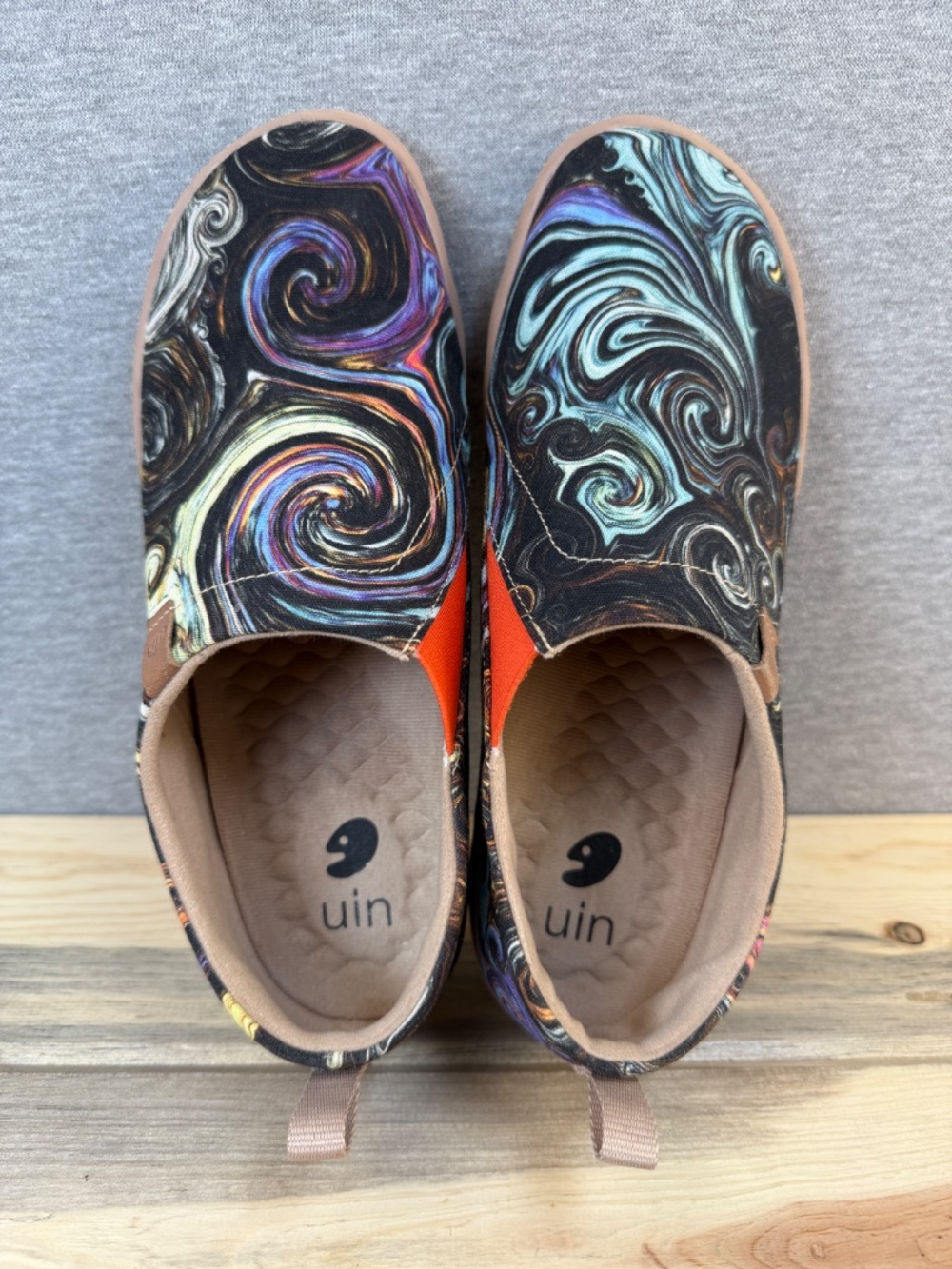 UIN Toledo Starry Night Slip On Sneakers Women's Size 7.5 Artsy Art Teacher Cool - Picture 12 of 16